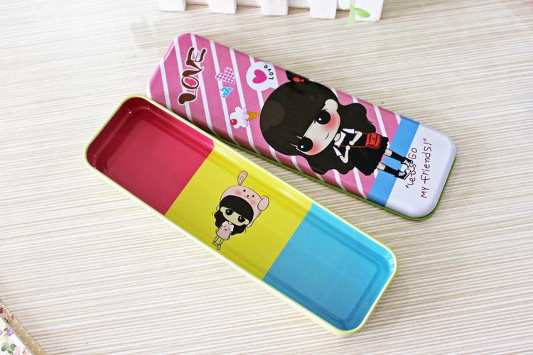 新款可爱小希铁质文具盒 杭州原创设计，学生奖品与小额混批优选